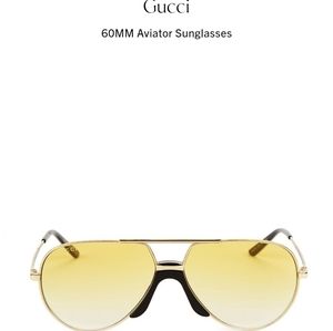 Unisex Gucci 60mm aviator sunglasses